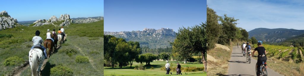 équitation, golf et vélo dans les alpilles